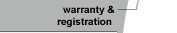 warranty and registration